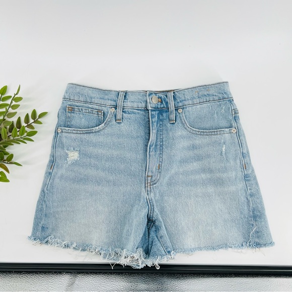 Madewell high rise jean shorts size 28 - Picture 1 of 5